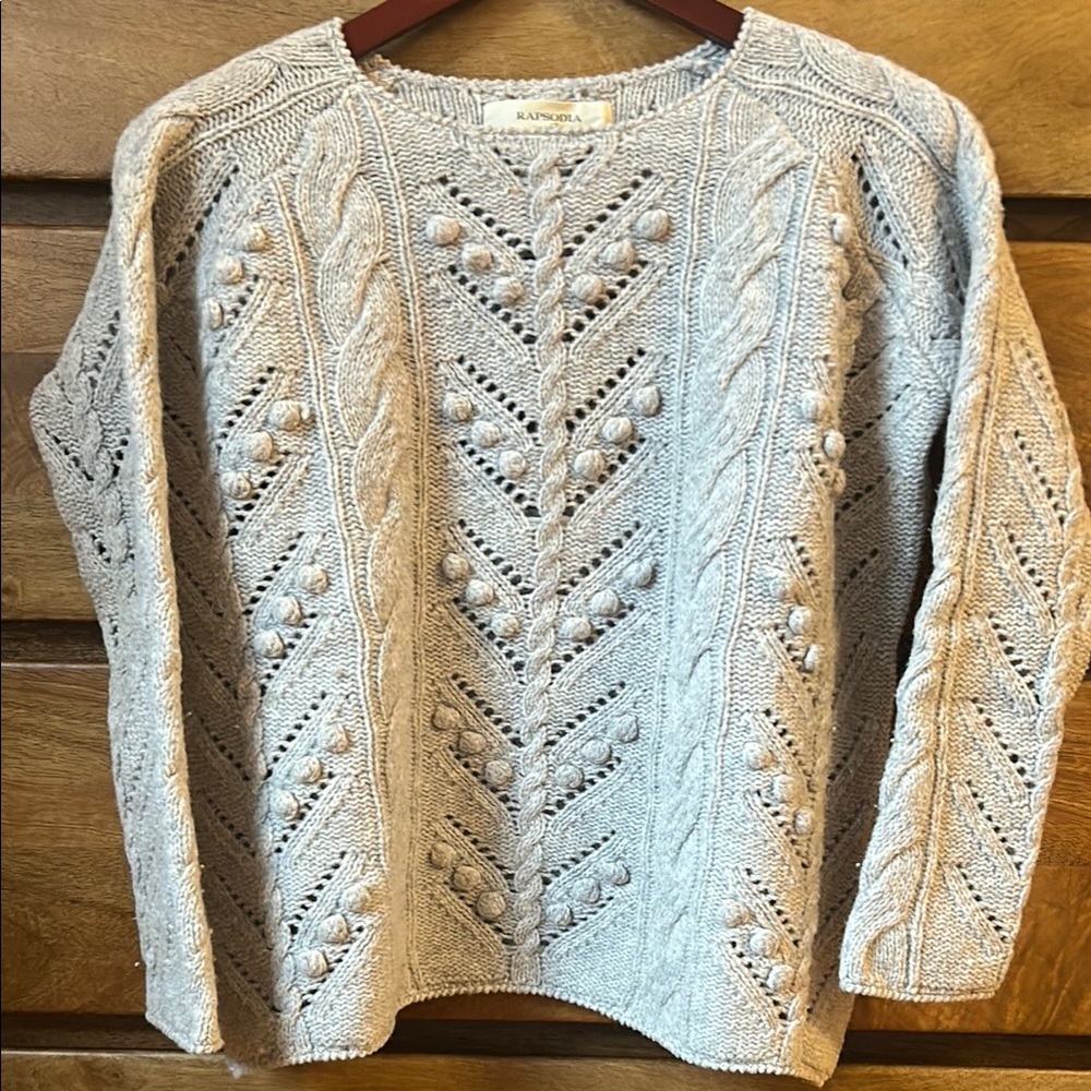 Women's Gray boho sweater